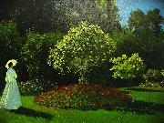 Claude Monet Lady in the garden Sweden oil painting artist